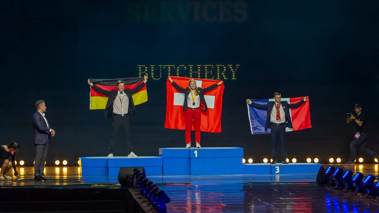 Fleischer Franz Prostmeier gewann Silber im Skill "Butchery" bei den EuroSkills 2023 in Danzig.