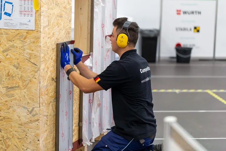 Der deutsche Vertreter im Skill "Plumbing and Heating" bei den EuroSkills 2023 in Danzig.