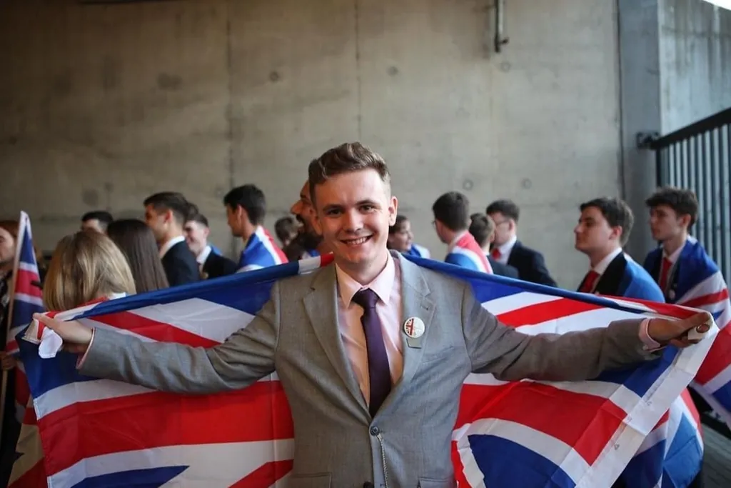 McCabe vor seiner Rede bei der Er&ouml;ffnungszeremonie bei den EuroSkills 2023 in Danzig.
