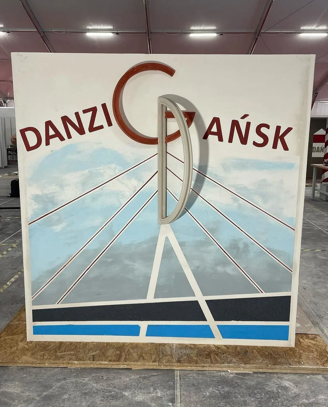 Werkstück eines Stuckateurs bei den EuroSkills 2023 in Danzig.