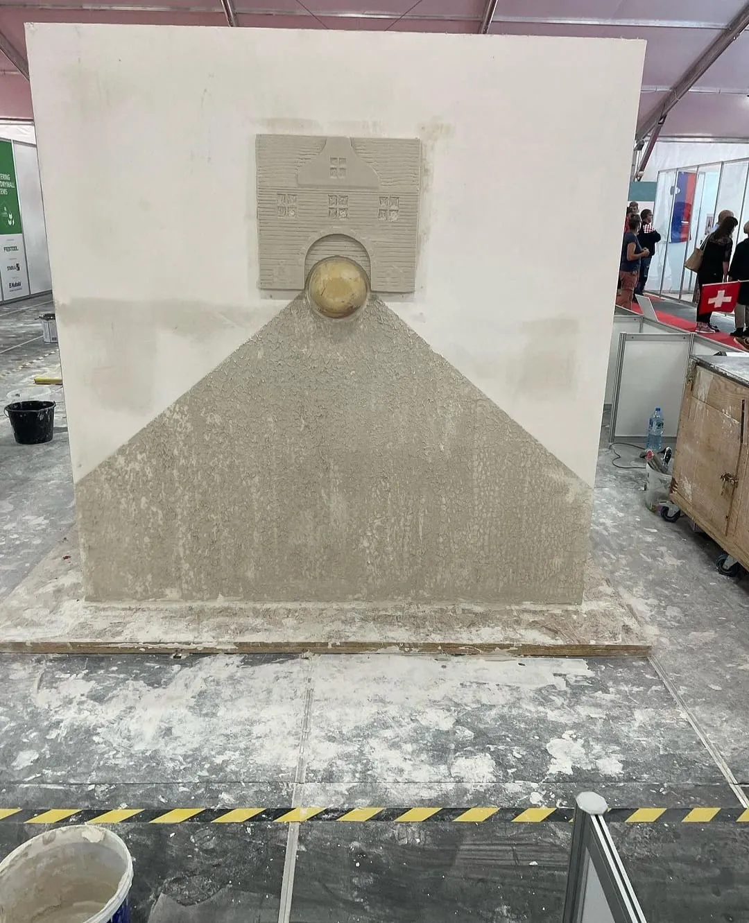 Werkstück eines Stuckateurs bei den EuroSkills 2023 in Danzig.