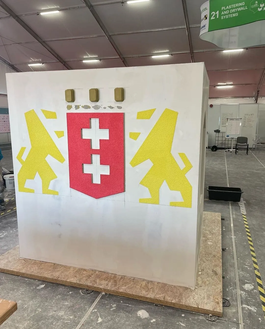 Werkstück eines Stuckateurs bei den EuroSkills 2023 in Danzig.