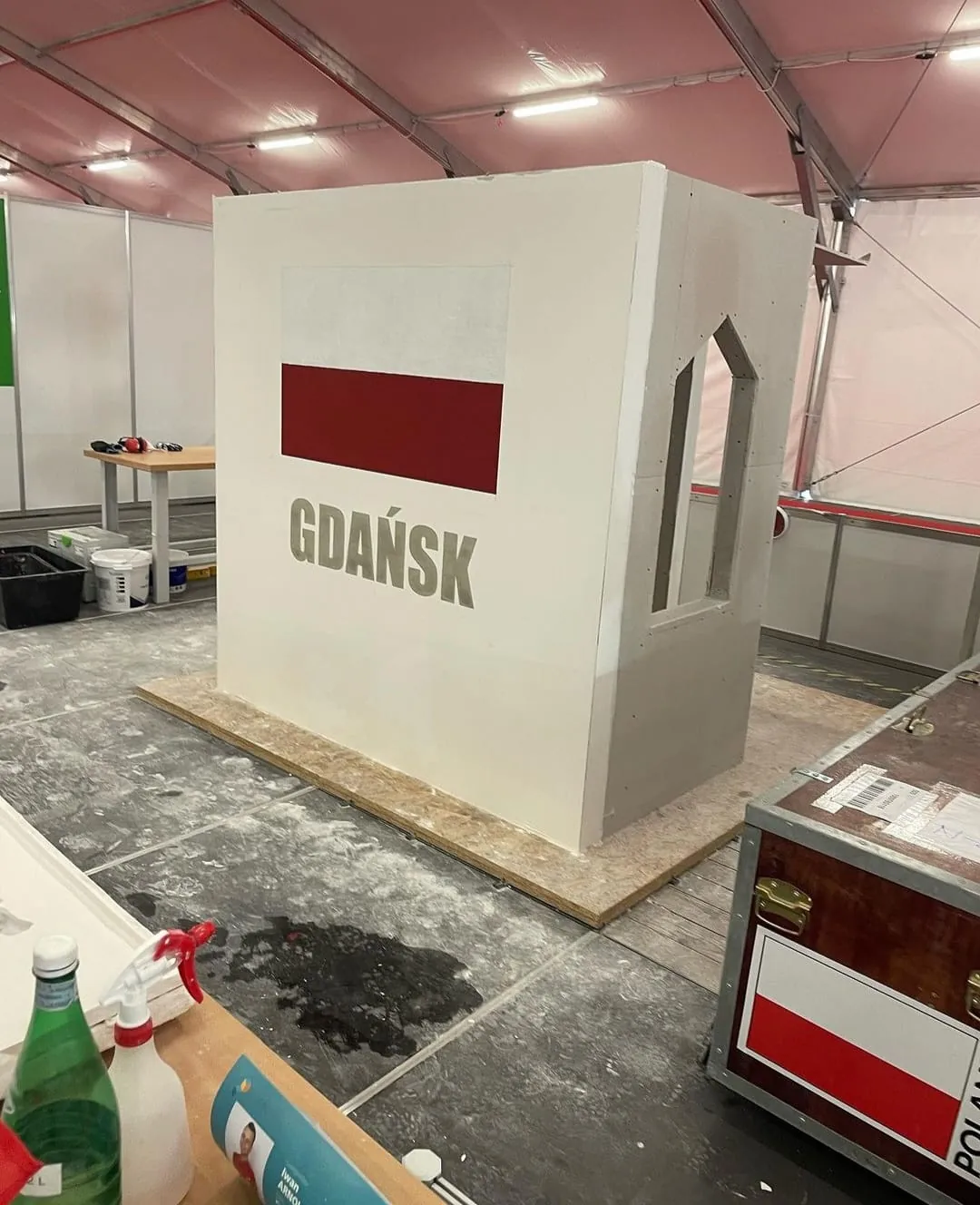 Werkstück eines Stuckateurs bei den EuroSkills 2023 in Danzig.