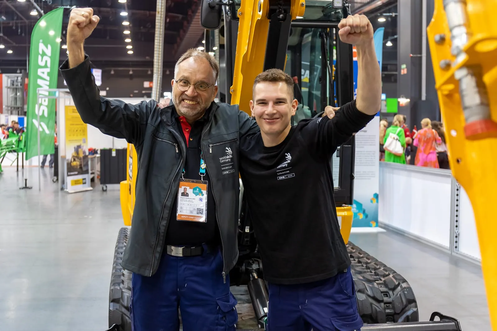 Land- und Baumaschinenmechatroniker Tim Damerius gewann Gold "Heavy Vehicle Technology" bei den EuroSkills 2023 in Danzig.