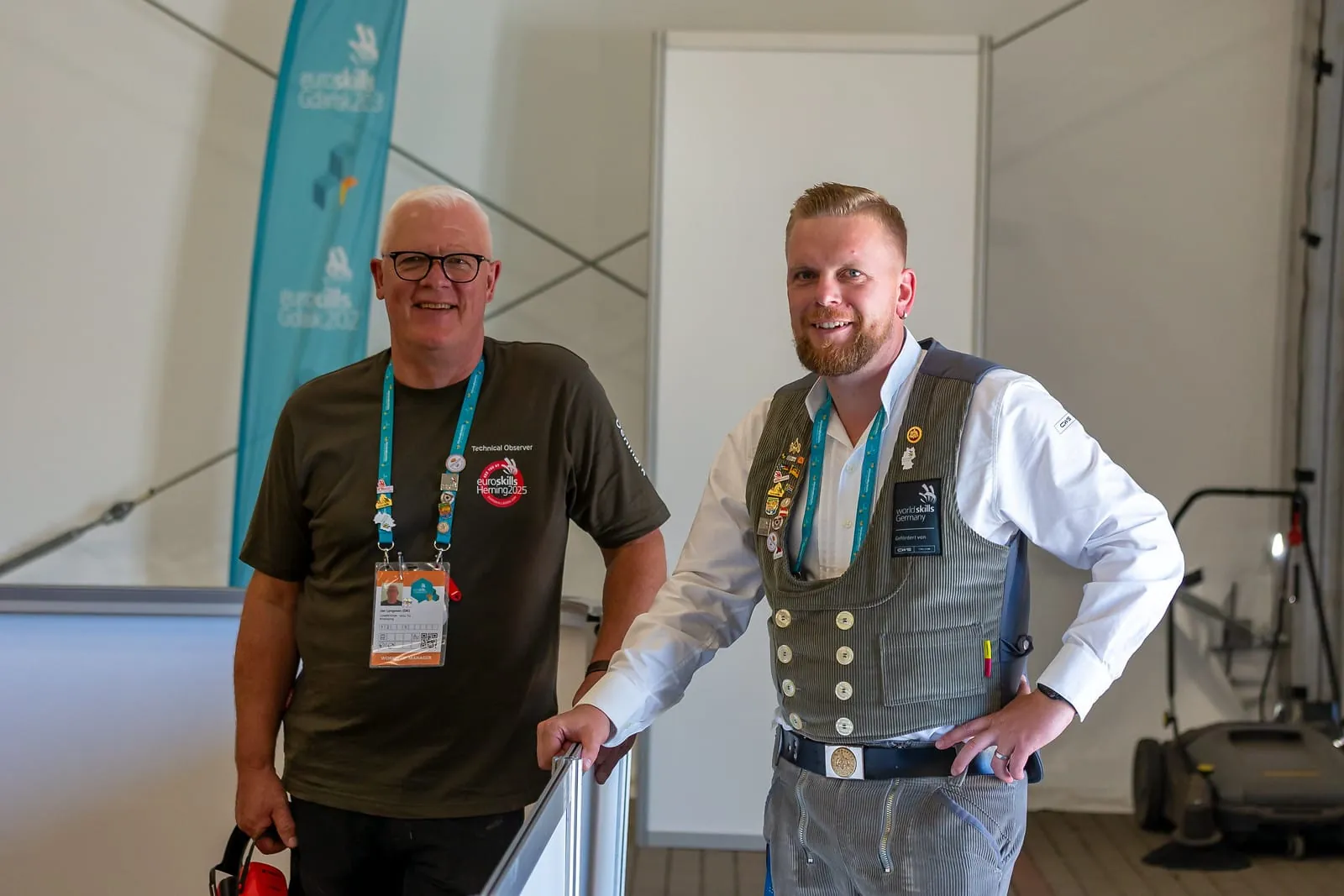 Maurer Tim Hakemeyer gewann Silber im Skill "Bricklaying" bei den EuroSkills 2023 in Danzig.