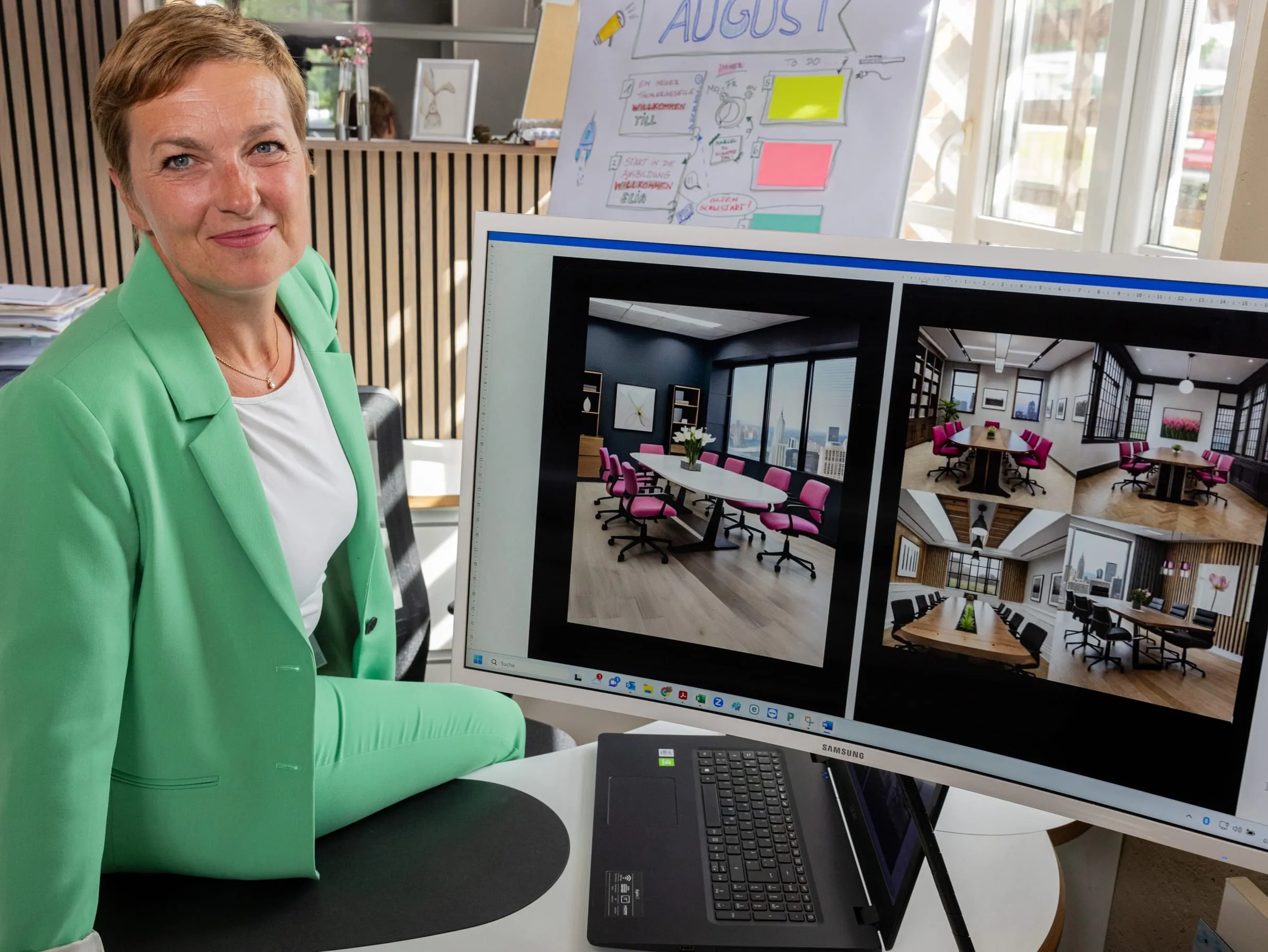 Anke Freund, Co-Inhaberin der Tischlerei Dein Freund.