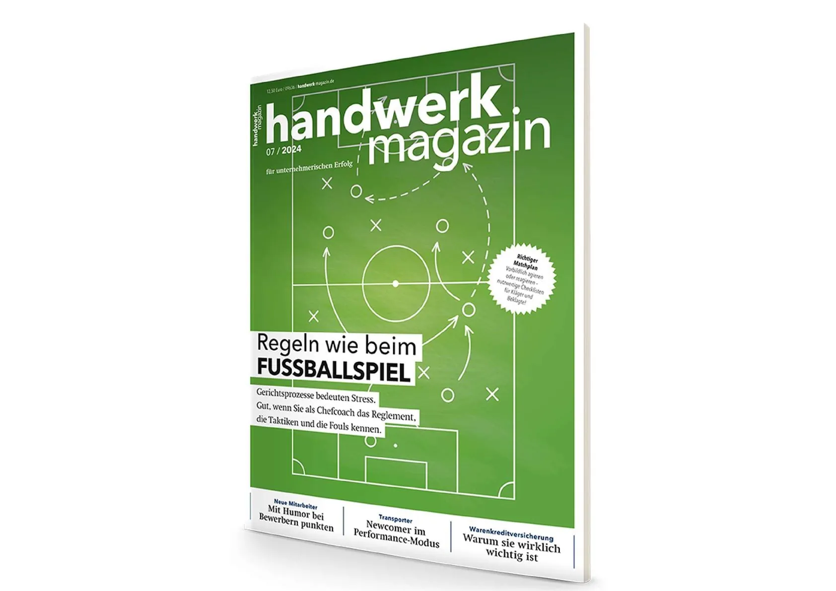 handwerk magazin Juli-Ausgabe 2024: Vorsicht - kein Foul begehen