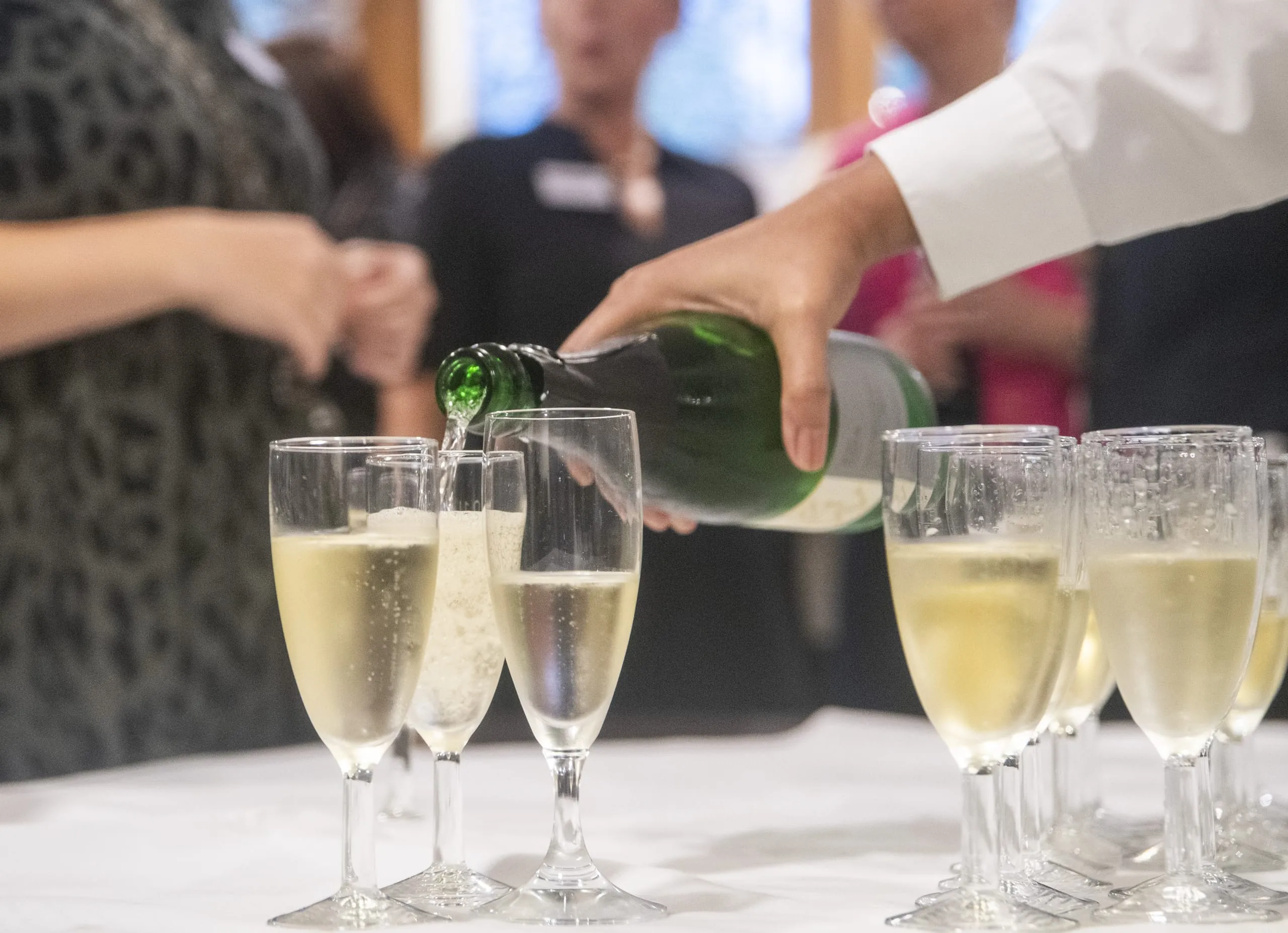 Direkt nach der Award-Zeremonie steht der Sekt bereit!