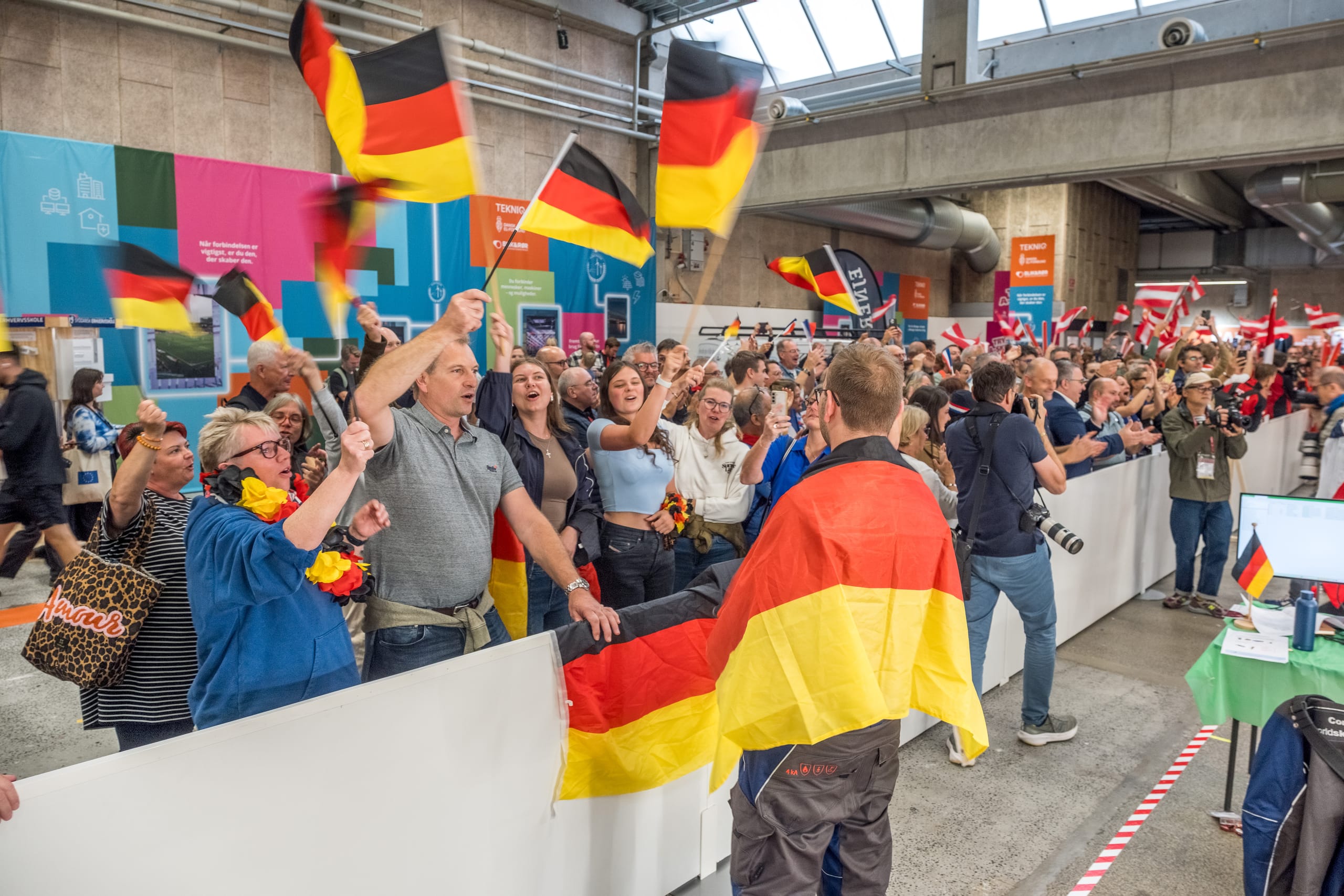 Elektroniker Pascal B&uuml;schel bei den EuroSkills 2025 in Herning.