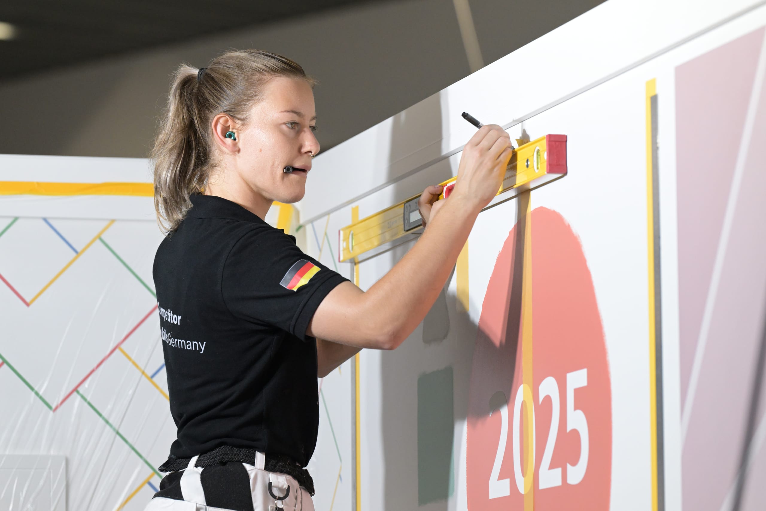 Die Maler- und Lackiererin trat im Skill "Painting and Decorating" an.