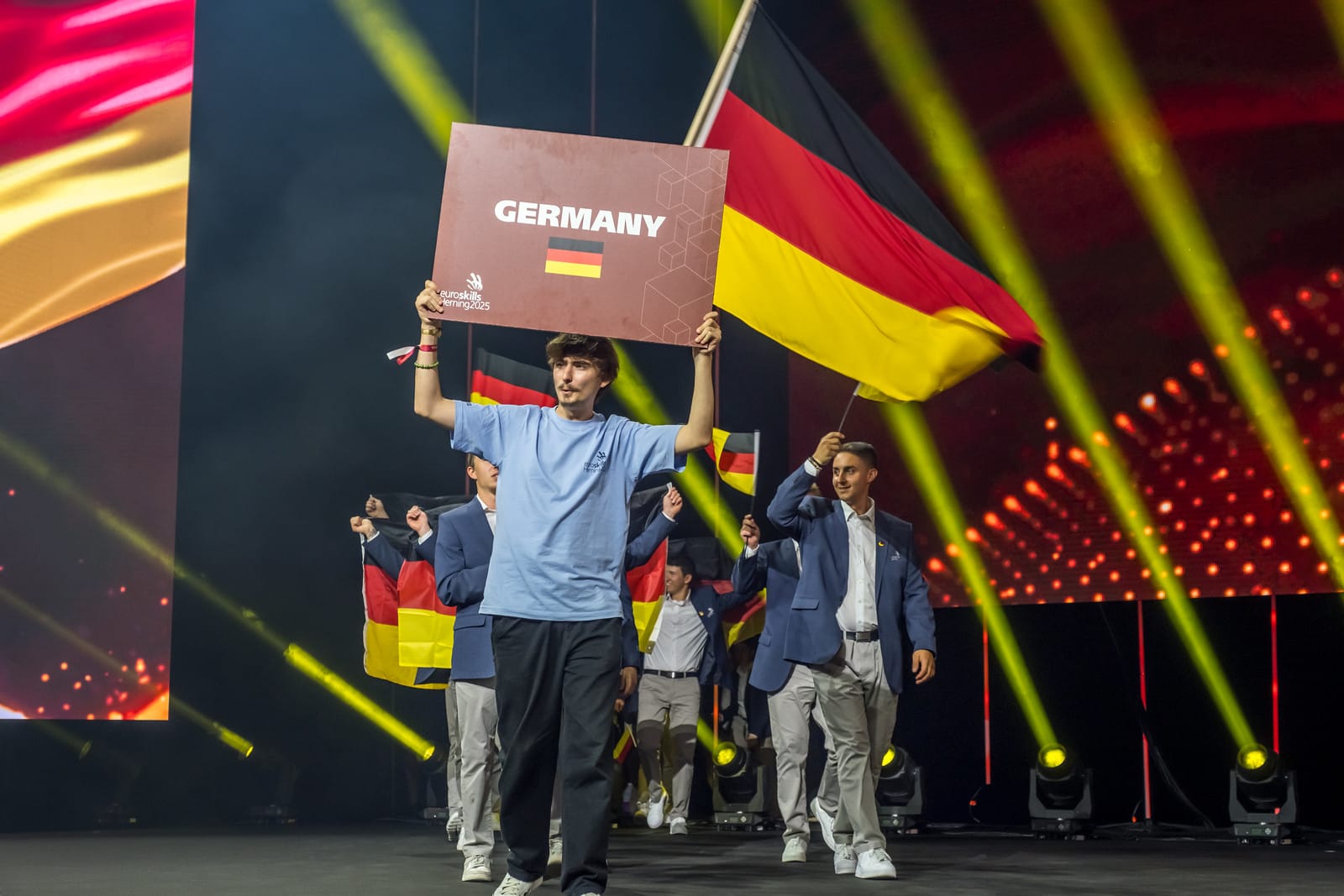 Team Germany auf der gro&szlig;en B&uuml;hne.