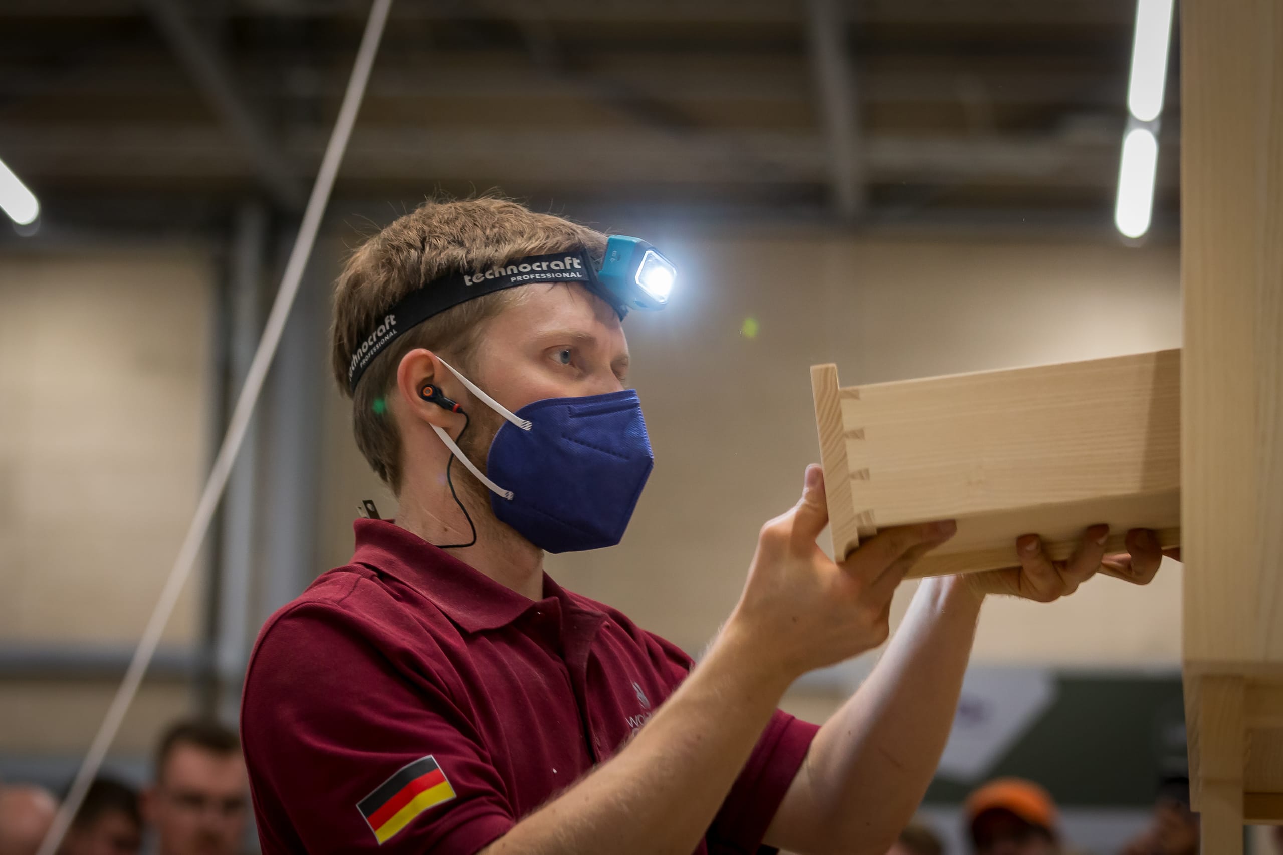 Der Schreiner/Tischler trat im Skill "Cabinetmaking" an.