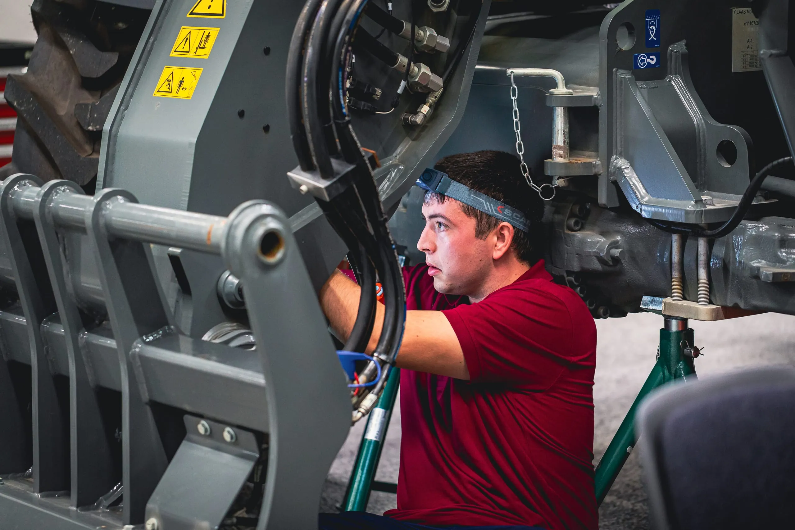 Der Land- und Baumaschinenmechatroniker trat im Skill "Heavy Truck Maintenance" an.