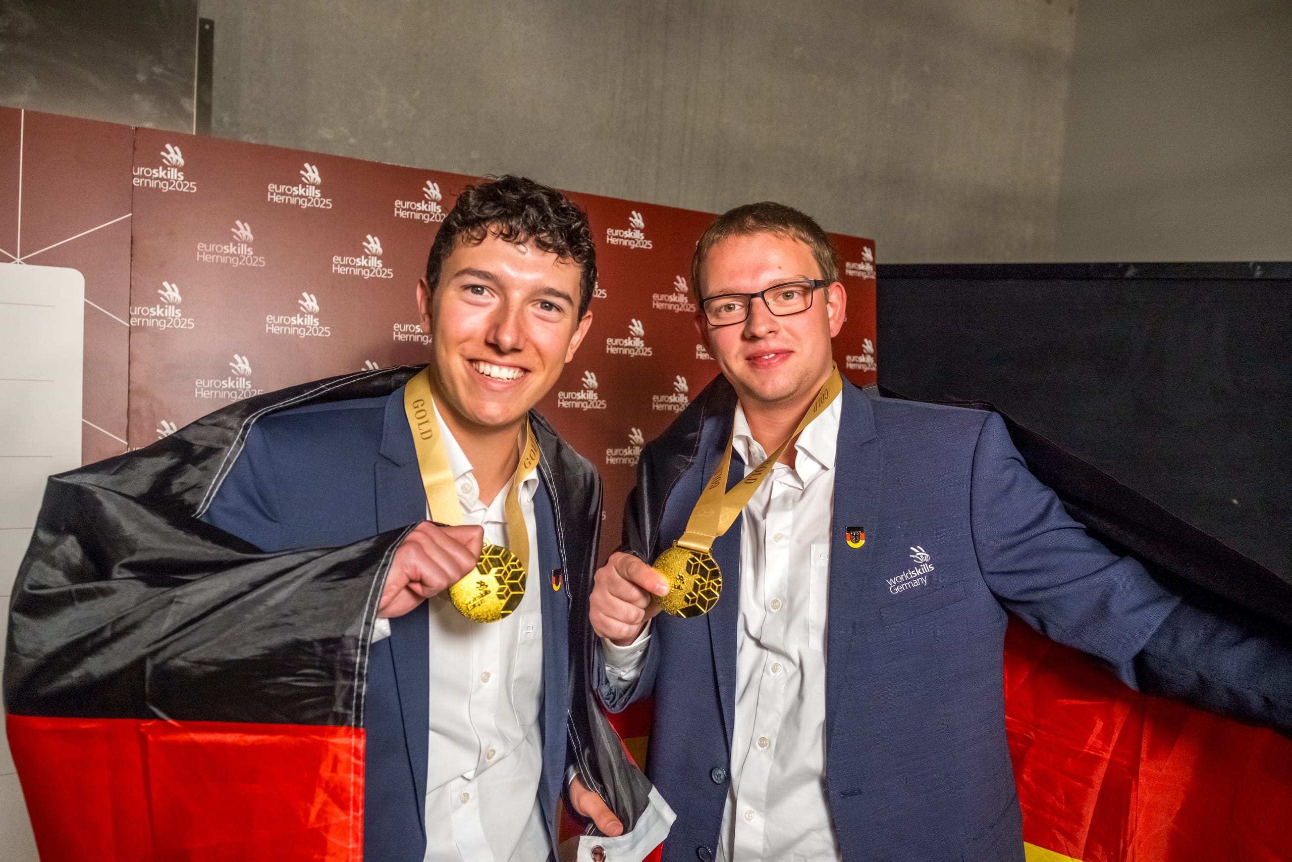 Timo Dietrich und Kimi W&ouml;&szlig;ner gewinnen Gold.