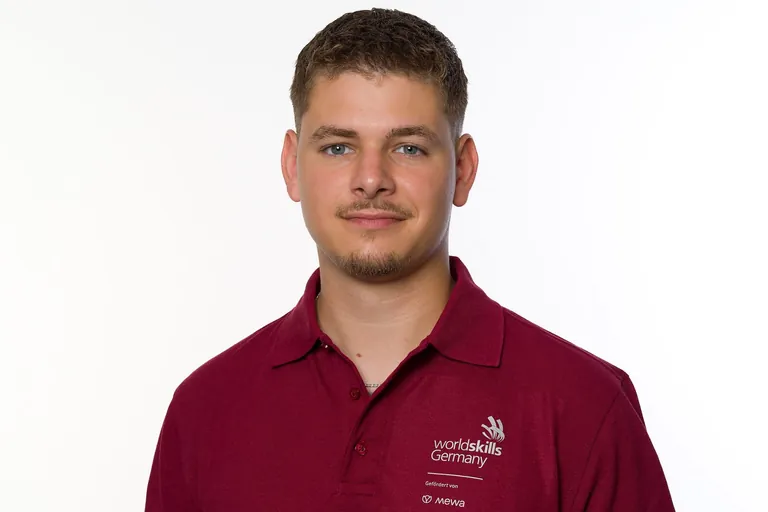 Konstruktionsmechaniker Heiko Frankenhauser tritt im Skill "Welding" an.