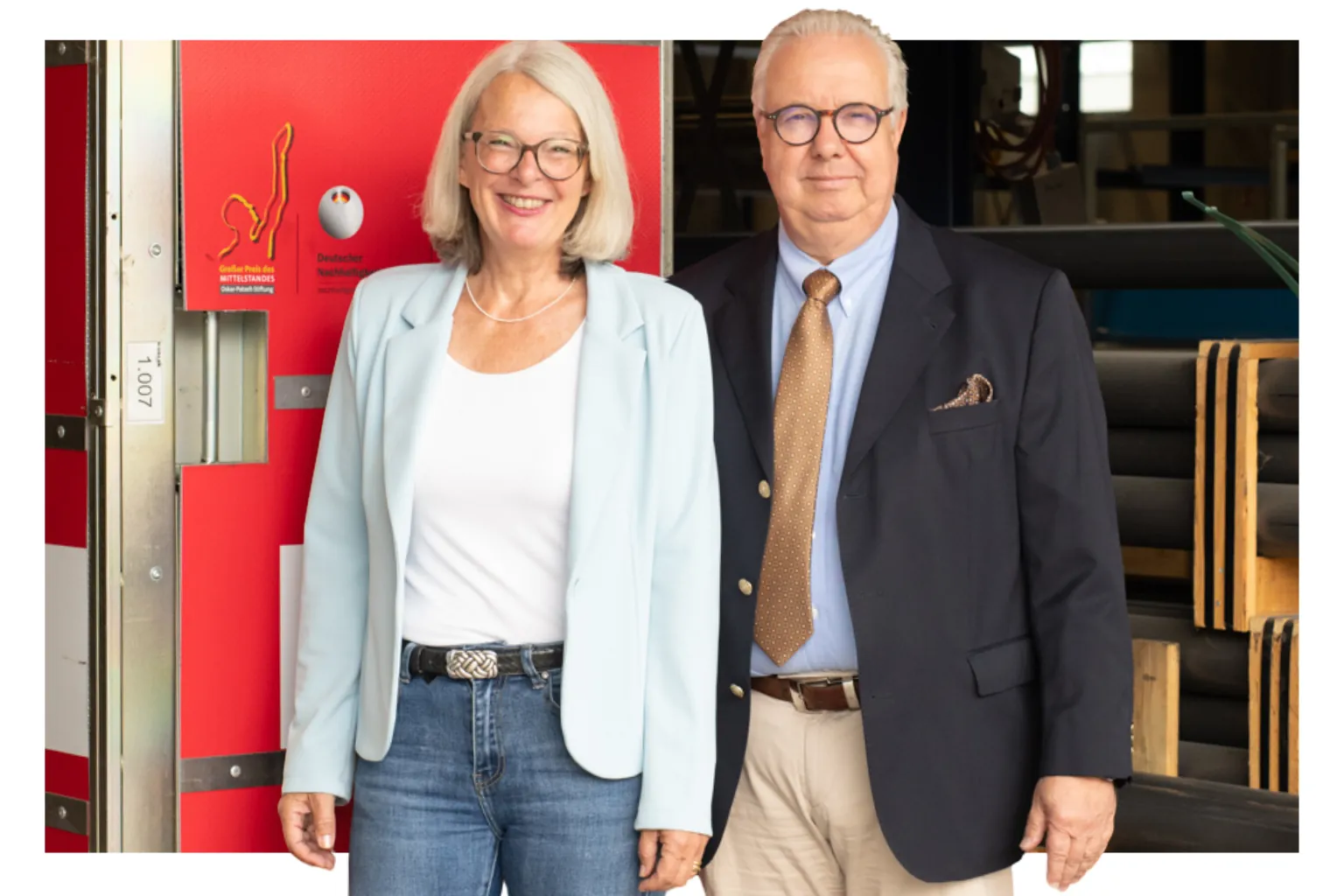 Thomas Kübler, Geschäftsführer der Kübler GmbH in Ludwigshafen, mit Ehefrau Christine.