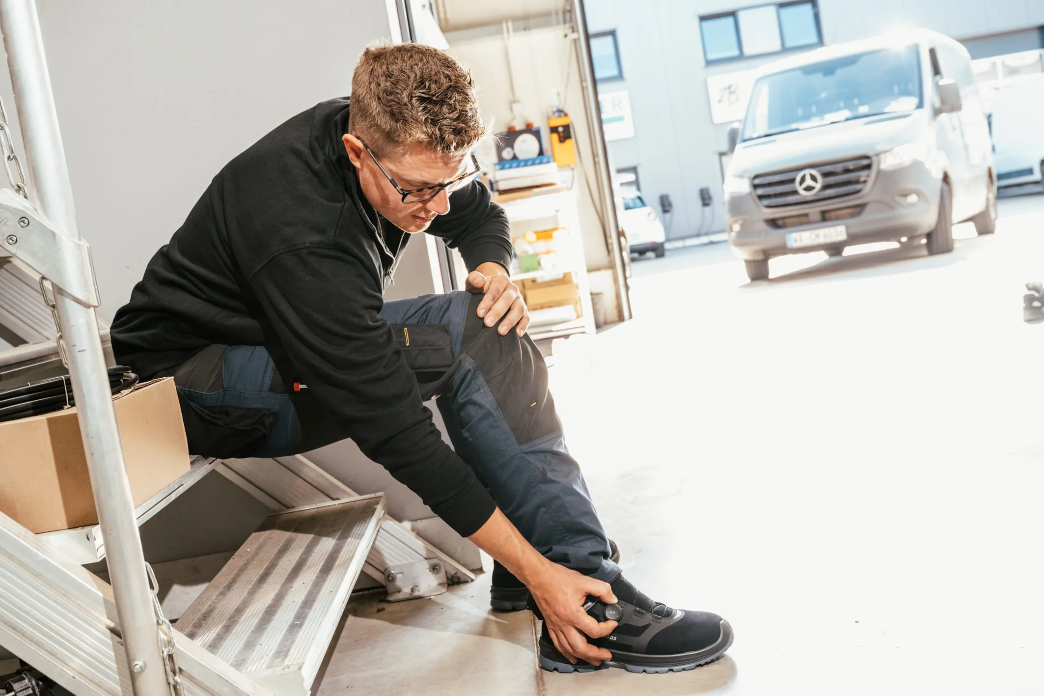 Zu locker oder zu fest? Die BOA-Verschlüsse lassen sich mit nur einer Hand blitzschnell nachjustieren.