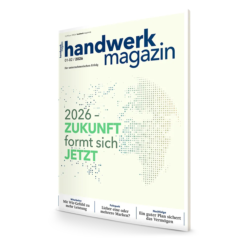 handwerk magazin Januar-/Februar-Ausgabe 2026: Der Jahresausblick – Zukunft formt sich jetzt!