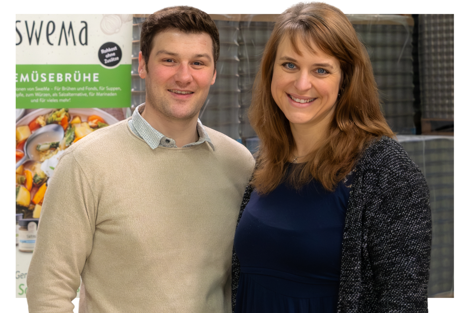 Maja und Swen Straßberger stellen die SweMa Frisch-Gemüsebrühe in Bio-Qualität her. Das Unter- nehmerpaar aus Berlin schützt seinen Betrieb mit einer Bündelpolice.