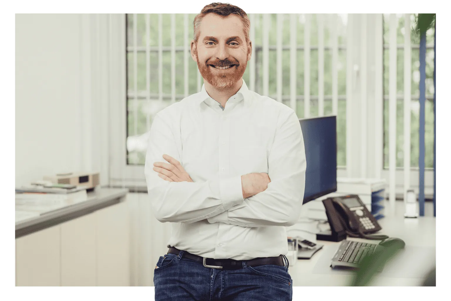 Patrick Lindenberg, Inhaber der gleich­namigen Bauunternehmung in Rösrath, hat sich erst vor Kurzem entschlossen, seine Fachkräfte über LinkedIn anzuwerben.