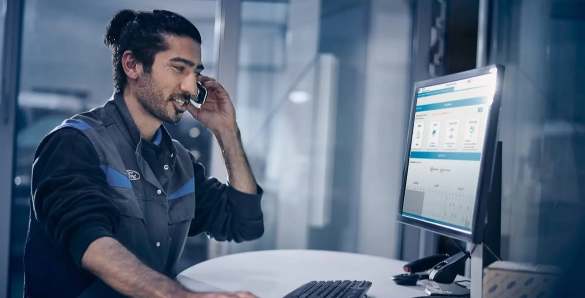Ford Dealer Uptime Service: Bei anstehenden Problemen meldet sich der Händler.