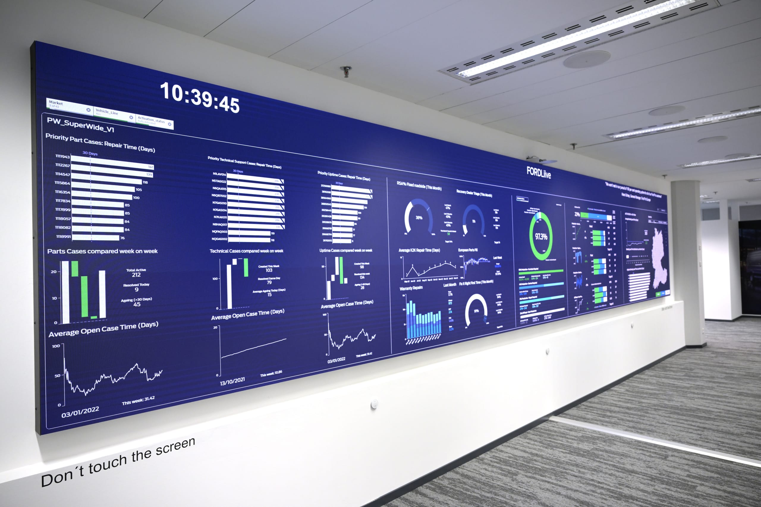 Ford Uptime Service: Großflotten überwacht Ford zentral mit dem Liive-Center.