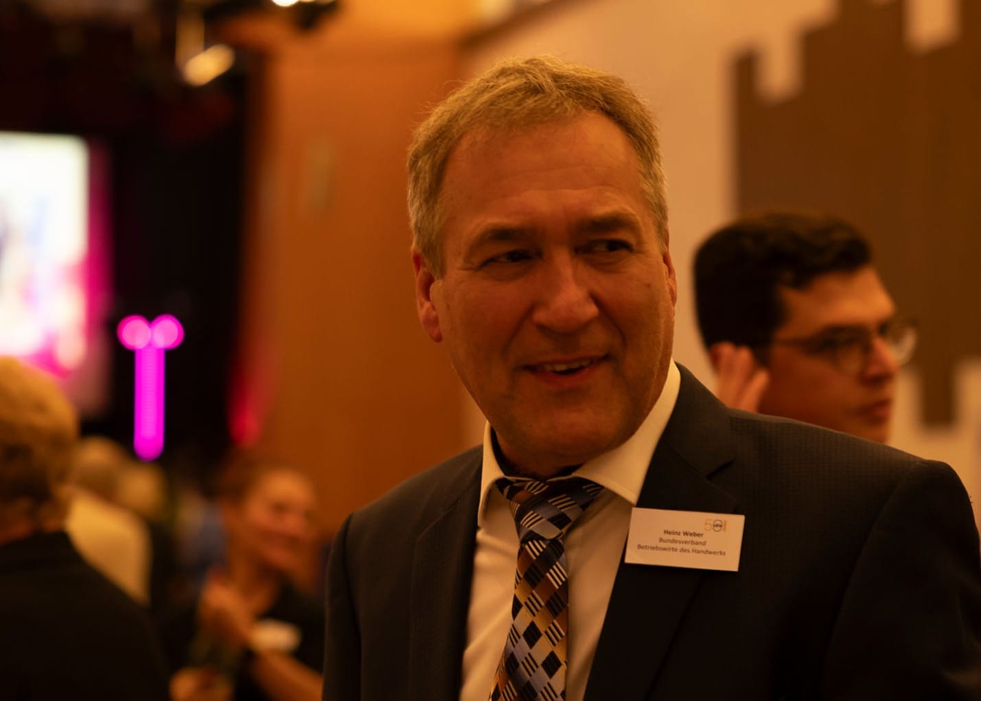 Befreundeter Verband: Mit dem Bundesvorsitzenden Heinz Weber waren auch die Betriebswirte des Handwerks (BdH) vertreten.