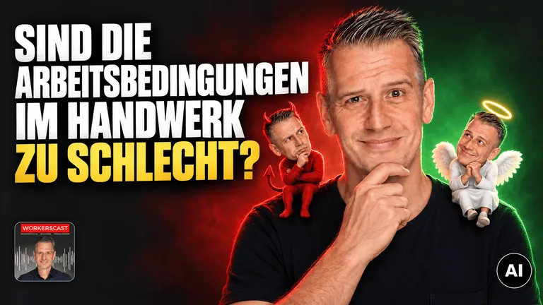 Fachkräftemangel: In dieser Folge des Workers Cast - Solo fragt sich Podcaster Jörg Mosler, ob die Arbeitsbedingungen im Handwerk möglicherweise zu schlecht sind?